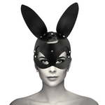 Coquette Chic Desire Mscara de Couro Vegano Com Orelhas de Coelho