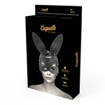 Coquette Chic Desire Mscara de Couro Vegano Com Orelhas de Coelho