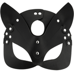 Coquette Chic Desire Mscara de Couro Vegano Com Orelhas de Gato
