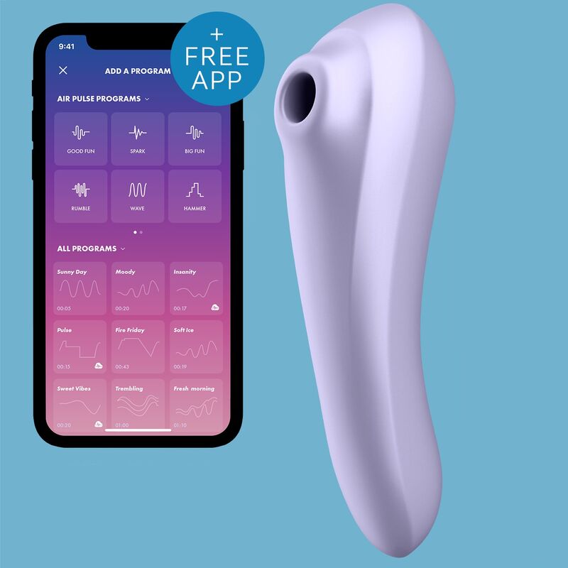 Satisfyer Vibrador de Pulso de Ar Dual Pleasure Malva