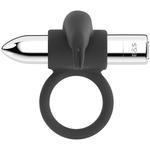 Black&Silver - Anel Recarregável Burton 10 Modos de Vibração