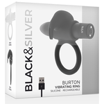 Black&Silver - Burton Ring 10 Modos de Vibração Preto