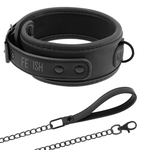 Fetish Submissive Colar de Corrente Com Forro de Noprene