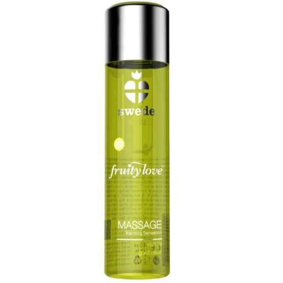 Swede - Fruity Love Aceite de Masaje Efecto Calor Vainilla y Pera Dorada 60 ml.