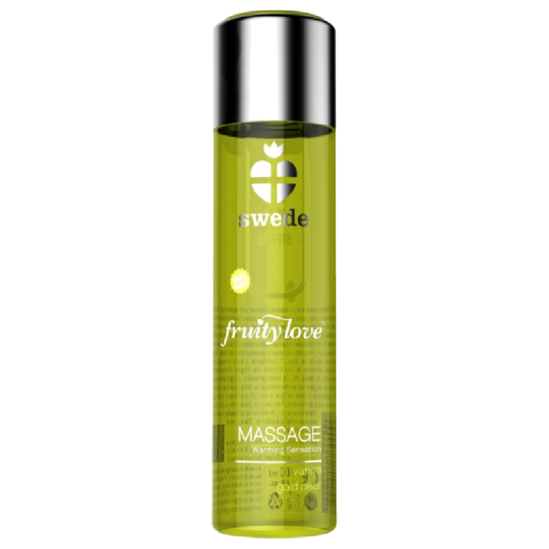 Swede - Fruity Love Aceite de Masaje Efecto Calor Vainilla y Pera Dorada 120 ml
