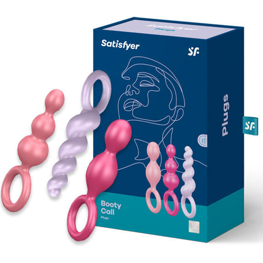 Satisfyer Conjunto de Plugs Anais 3 Pcs Tricolor