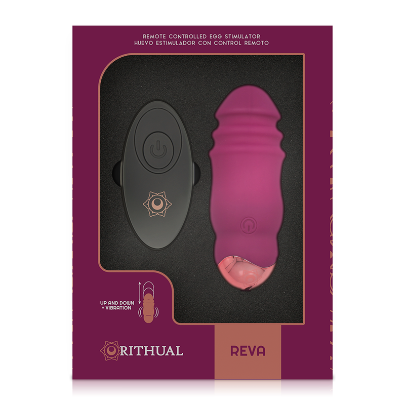 Rithual Reva Egg Sistema de Controle Remoto para Cima e para Baixo + Vibrao
