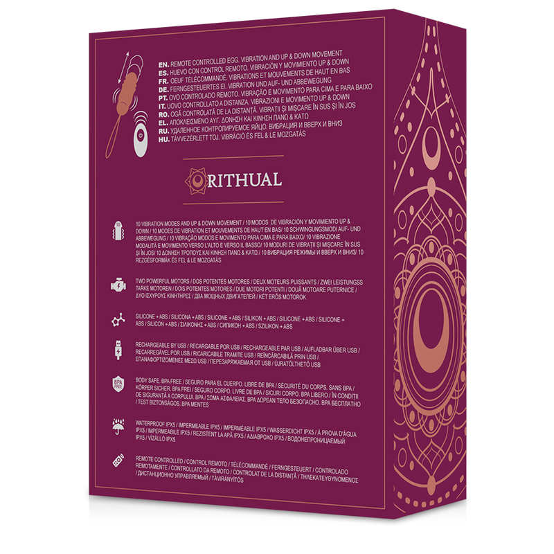 Rithual Reva Egg Sistema de Controle Remoto para Cima e para Baixo + Vibrao
