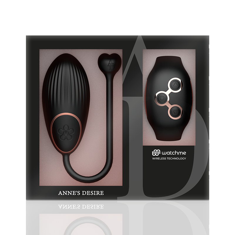 Anne's Desire Egg Tecnologia de Controle Remoto Watchme Preto/ouro