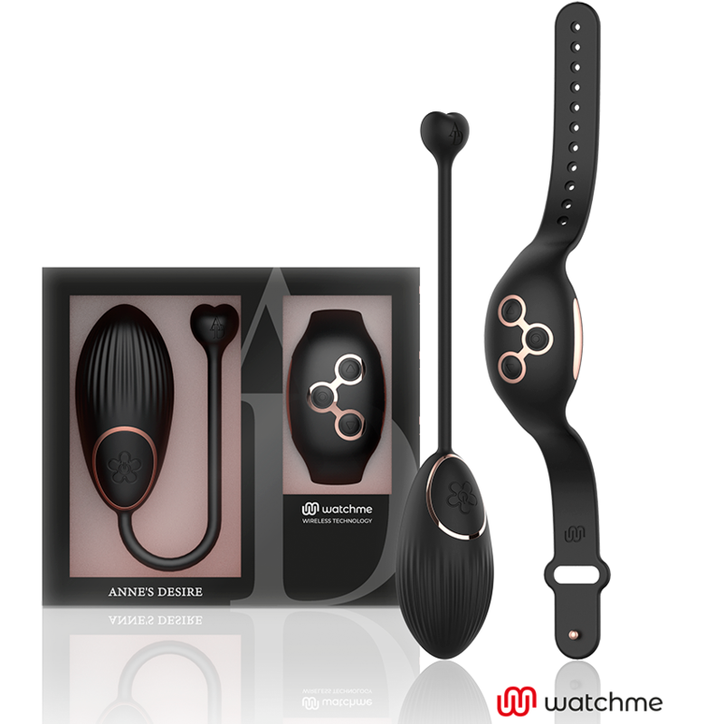Anne's Desire Egg Tecnología de Control Remoto Watchme Negro/Oro