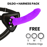 Delta Club Brinquedos Arnes + Dong Purple Silicone 20 Cm -o- 4 Cm