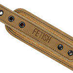 Fetish Submissive Origen Colar Forro de Neoprene Com Corrente
