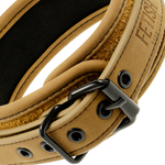 Fetish Submissive Origen Colar Forro de Neoprene Com Corrente