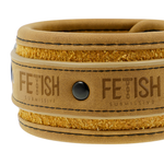 Fetish Submissive Origen Algemas de Couro Vegano Com Forro de Neoprene
