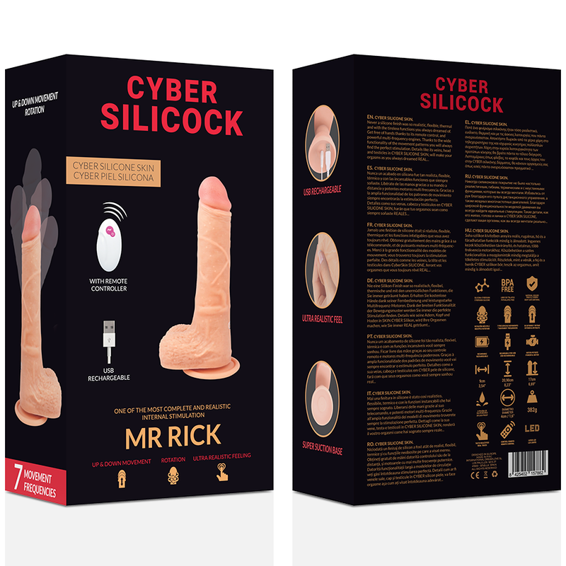 Cyber Silicock Controle Remoto Realístico Mr Rick 20.9 Cm -o- 4 Cm