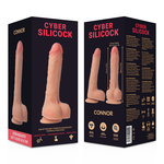 Cyber Silicock Strap-on Connor Silicona Líquida con 3 Anillos Gratis 20.5 Cm -o- 3.7 Cm