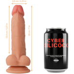 Cyber Silicock Strap-on Jude Silicone Líquido Com 3 Anéis Grtis 18 Cm -o- 3.2 Cm