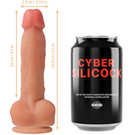 Cyber Silicock Strap-on Ansel Com 3 Anéis Grtis 15.5 Cm -o- 2.9 Cm