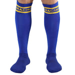 Hombre - Calcetines largos talla única azul