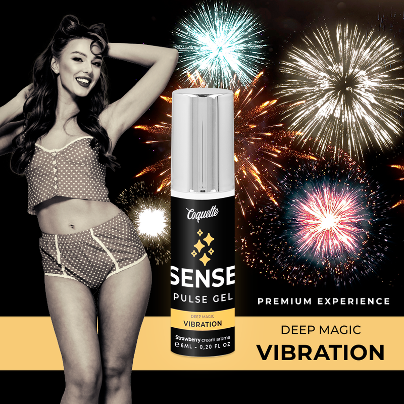 Coquette Chic Desire Gel Vibrador de Morango Pulse Premium Líquido 6ml