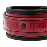 Fetish Submissive Dark Room Algemas de Tornozelo de Couro Vegano com Forro de Neoprene