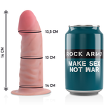 Arnés Rockarmy + Dildo Realista Tigre de Doble Densidad 14 Cm -o- 4.46 Cm