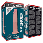 Rockarmy Arnés + Dildo Silicona Líquida Premium Avenger 19 Cm -o- 3.98 Cm