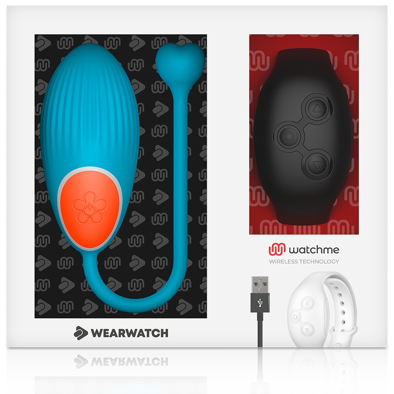 Wearwatch Tecnología Watchme Mando a distancia Huevo Azul / Chorro