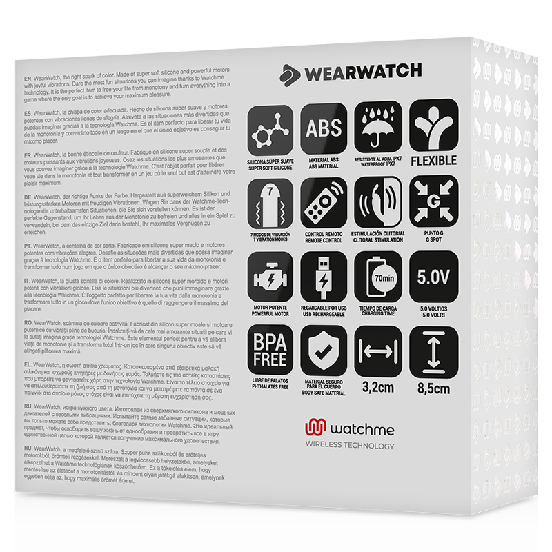 Wearwatch Vibrador de Tecnologia Dual Watchme Indigo/neve