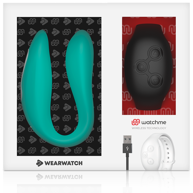 Wearwatch Vibrador de Tecnologia Dupla Watchme Aquamarine / Jet