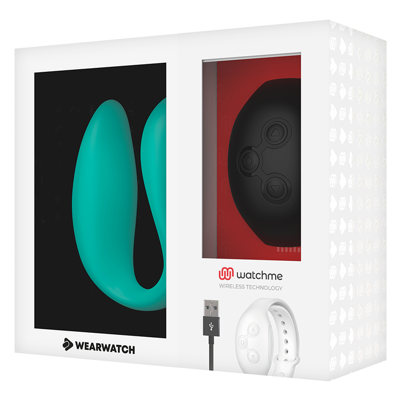 Wearwatch Vibrador de Tecnologia Dupla Watchme Aquamarine / Jet
