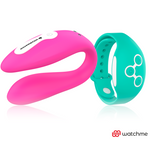 Wearwatch Vibrador Watchme de Tecnología Doble Fucsia / Agua Marina