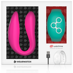 Wearwatch Vibrador Watchme de Tecnología Doble Fucsia / Agua Marina