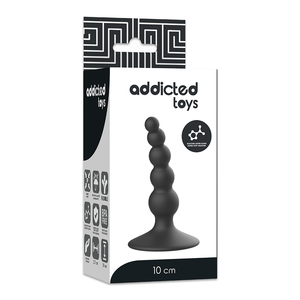 Addicted Toys - Plug Sexual Anal 10 cm Preto