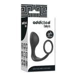 Addicted Toys -Plug Anal Com Anel de Silicone Preto