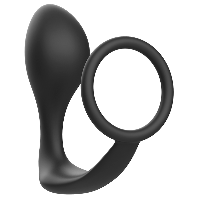 Addicted Toys -Plug Anal Com Anel de Silicone Preto