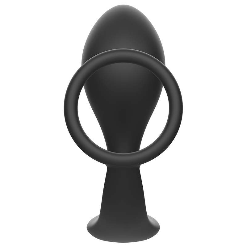 Addicted Toys -Plug Anal Com Anel de Silicone Preto