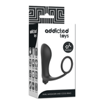 Addicted Toys Plug Anal Vibrador con Anillo para Pene