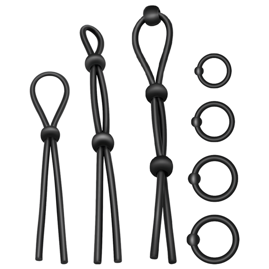 Addicted Toys Conjunto de Anéis Silicone Flexível 7 un