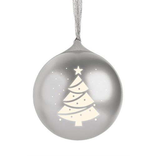 Bigben Bola de Natal Coluna Bluetooth - Prateada