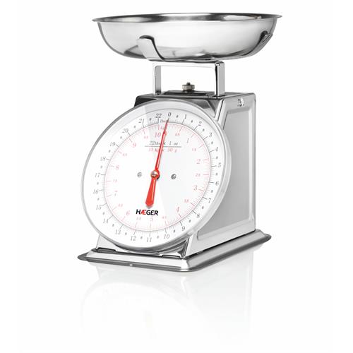 Haeger Balança de Cozinha Analógica com Taça 10 Kg