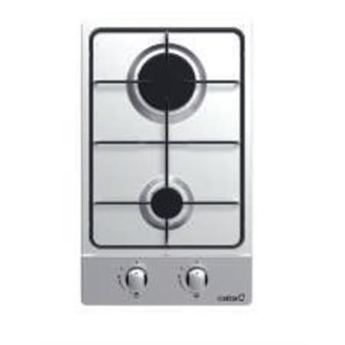 Cata Placa de Encastre 2 Queimadores a Gás Inox GI3002X