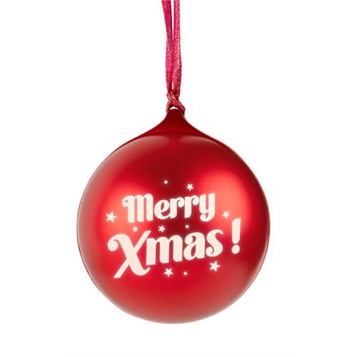 Bigben Bola de Natal Coluna Bluetooth - Vermelha