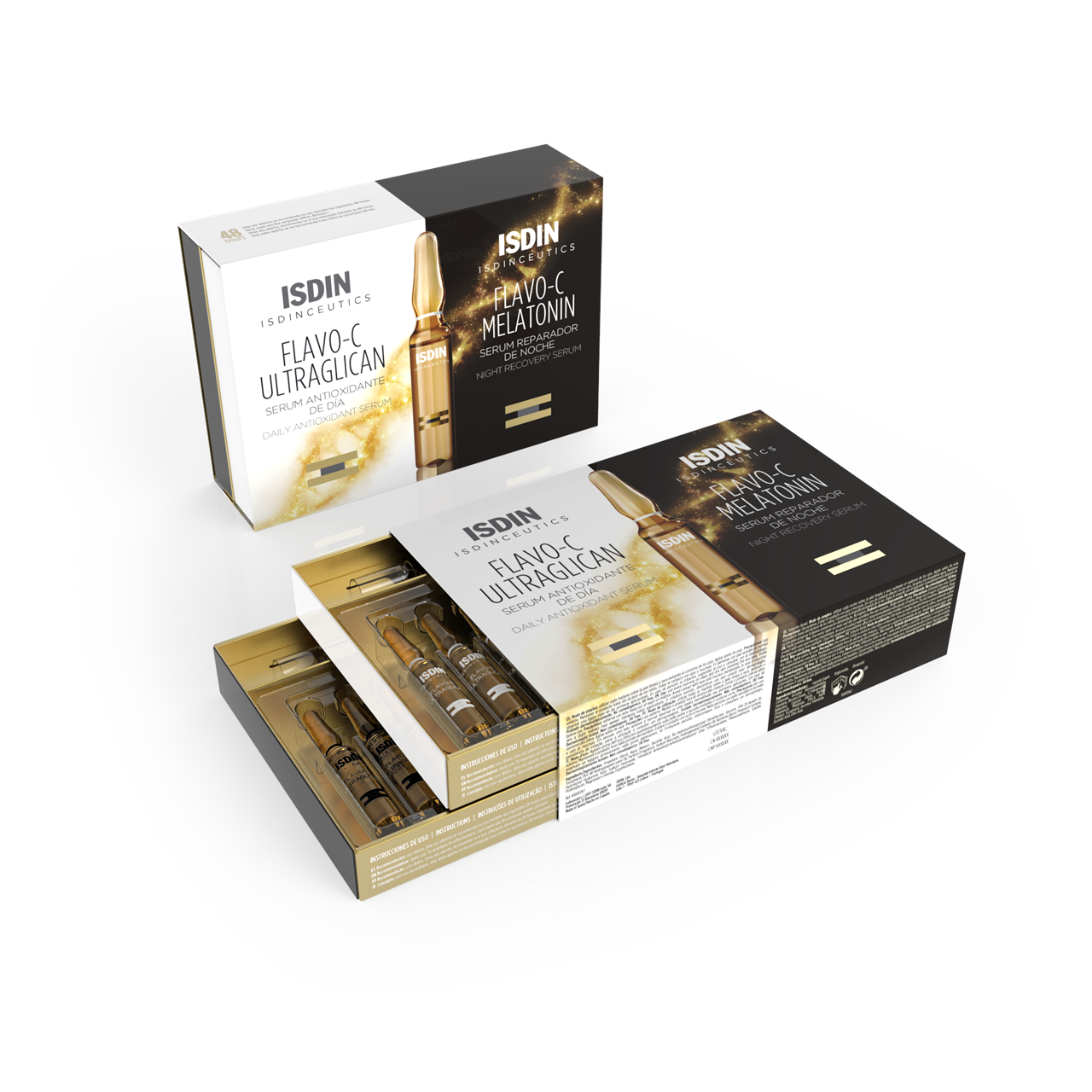 ISDINceutics Flavo-C Ultraglican + Flavo-C Night 10+10 x2ml (10+10x0.07fl oz)