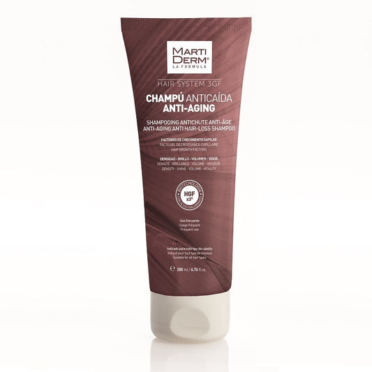 Martiderm Hair System 3GF Anti-Aging Anti Hair-Loss Champô 200ml