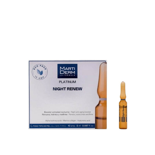 Martiderm Night Renew Platinum Ampolas Soft Peeling 10x2ml