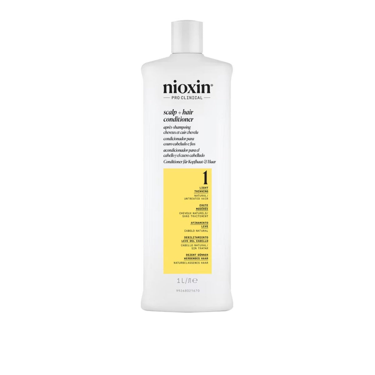 Nioxin System 1 Condicionador Couro Cabeludo + Cabelo 1L