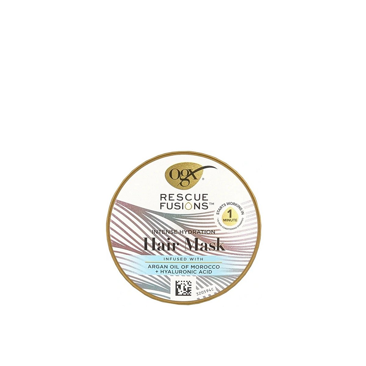 Ogx Rescue Fusions Máscara Capilar Hidratação Intensa Óleo de Argan de Marrocos + Ácido Hialurónico 285ml