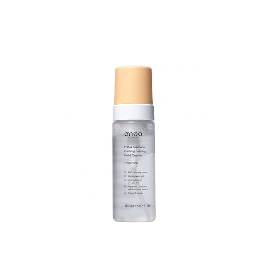 Ondo Beauty 36.5 Pha & Saponaria Purifying Foaming Facial Limpeza Offers Gentle Cleansing, Hydration, And Exfoliation