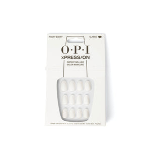OPI xPress/On Iconic Shades Unhas Postiças Instantâneas Tipo Gel Classic Short Funny Bunny x30